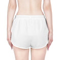 Load image into Gallery viewer, Women's Relaxed White Yoga Shorts (Yoga Sign) - Personal Hour for Yoga and Meditations