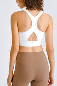 Load image into Gallery viewer, Cross Back Yoga Crop Top - Fitted Yoga Bra - Personal Hour for Yoga and Meditations