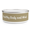 Load image into Gallery viewer, Reach your Balance - Healthy body and Mind - Enamel Bowl - Gift with Message - Personal Hour for Yoga and Meditations