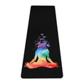 Load image into Gallery viewer, chakra meditation watercolor zen and meditation mat - Rubber yoga mat - Personal Hour for Yoga and Meditations