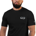 Load image into Gallery viewer, Balanced Yoga Sign - Premium Champion Performance Yoga T-Shirt - Men Yoga Clothes - Personal Hour for Yoga and Meditations