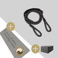 Load image into Gallery viewer, Yoga Stretching Rope Bundle - Pilates Loops with Yoga Mat and Pilates Box - 3 Items Bundle - Personal Hour for Yoga and Meditations