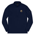 Load image into Gallery viewer, Comfy quarter zip pullover for yoga - yoga top for men - navy - Personal Hour for Yoga and Meditations