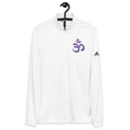 Load image into Gallery viewer, Adidas Yoga Tops - Quarter Zip Pullover - White Yoga Top for Men - Eco Friendly - Personal Hour for Yoga and Meditations