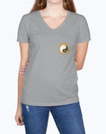 Load image into Gallery viewer, Gildan Ladies Heavy Cotton 5.3 oz. V Neck Yoga T-Shirt - Personal Hour Logo - Personal Hour for Yoga and Meditations