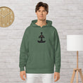 Load image into Gallery viewer, Unisex pigment-dyed yoga hoodie - Personal Hour for Yoga and Meditations