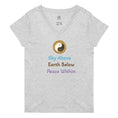 Load image into Gallery viewer, Women’s recycled v-neck yoga t-shirt with sayings - Personal Hour for Yoga and Meditations