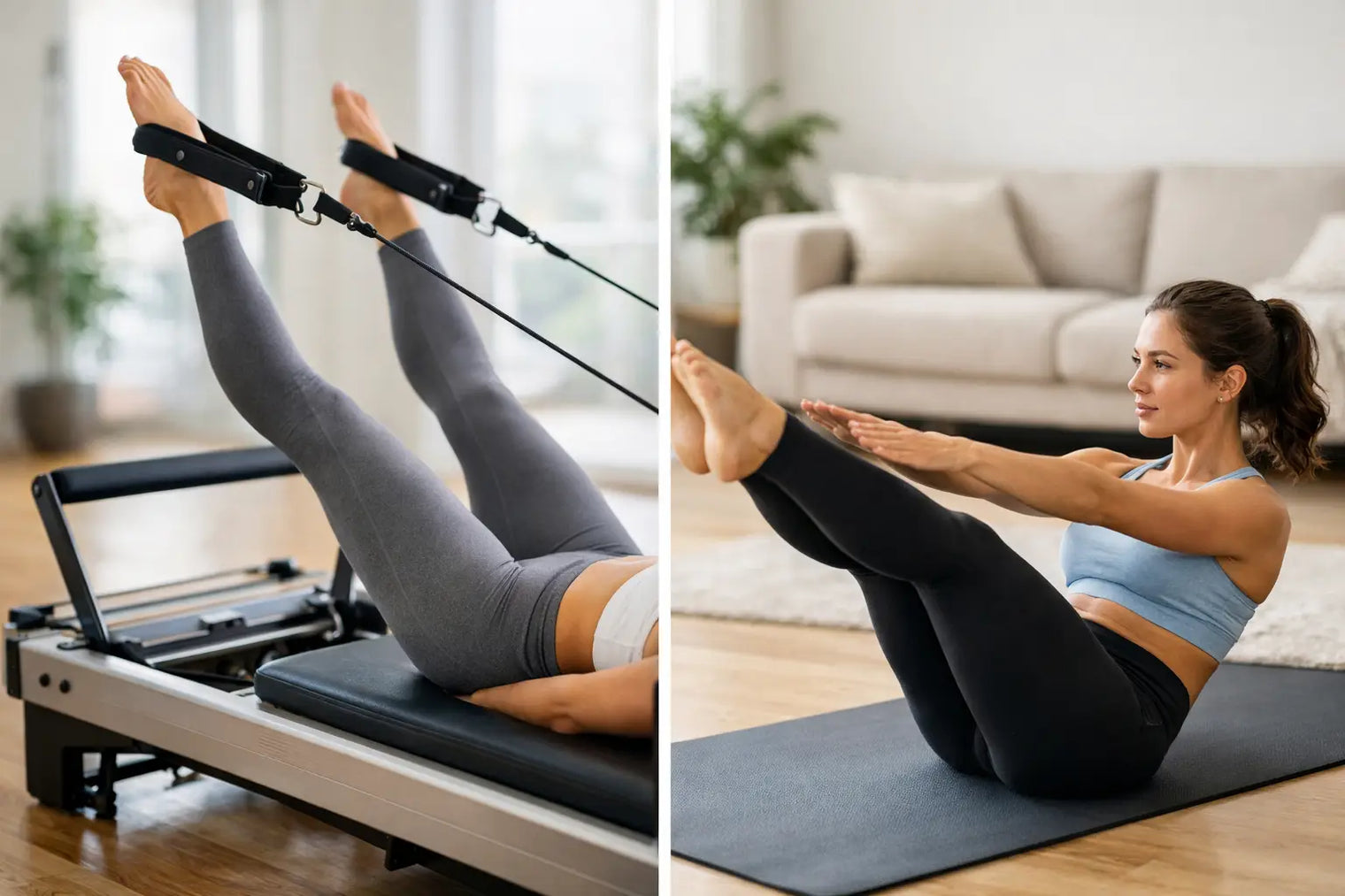 Pilates Reformer vs Mat for Your Home Routine