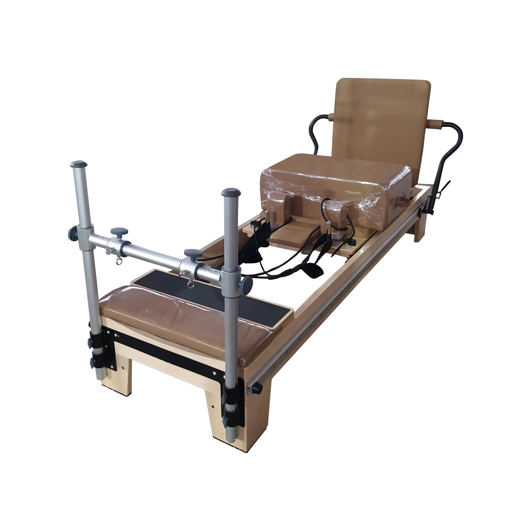 Nano3 Adjustable - Studio Pilates Reformer with Mini Tower - Maple Wood - Personal Hour for Yoga and Meditations