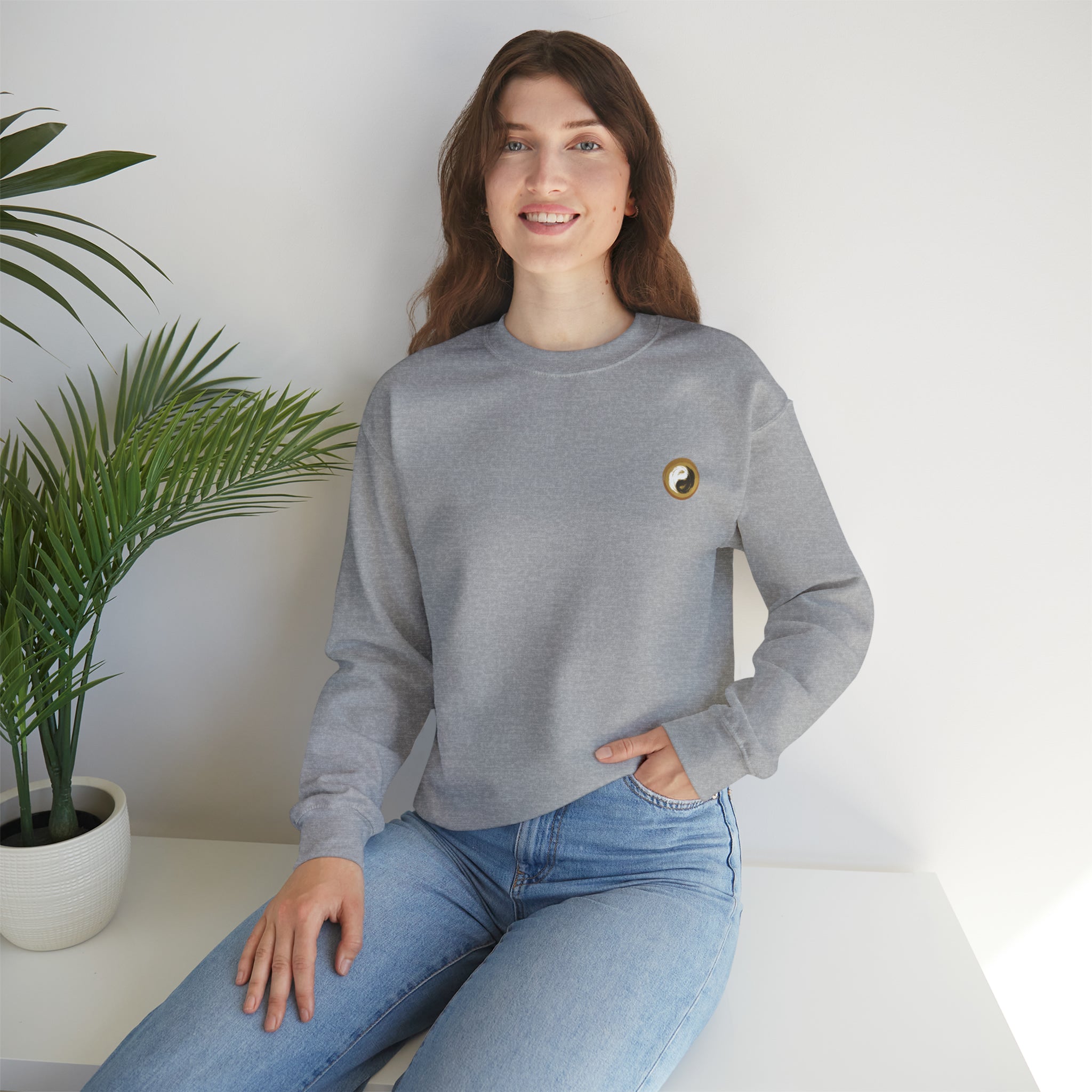 Unisex Heavy Blend Crewneck Sweatshirt - PersonalHour Style - Personal Hour for Yoga and Meditations 