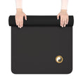 Load image into Gallery viewer, Black Rubber Yoga Mat — Non‑Slip Eco Grip Mat for Home & Studio
