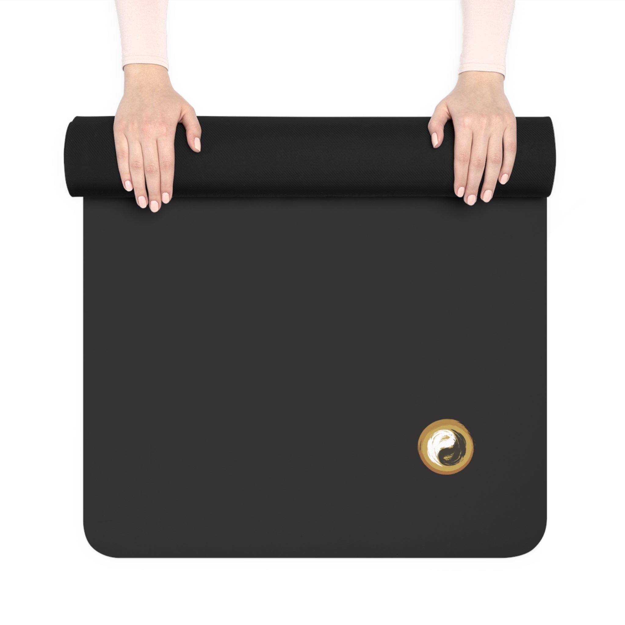 Black Rubber Yoga Mat — Non‑Slip Eco Grip Mat for Home & Studio