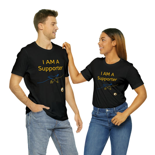 I am a Supporter - Unisex Jersey Short Sleeve Tee - Peace and Balanced Yoga and Pilates - Personal Hour for Yoga and Meditations 