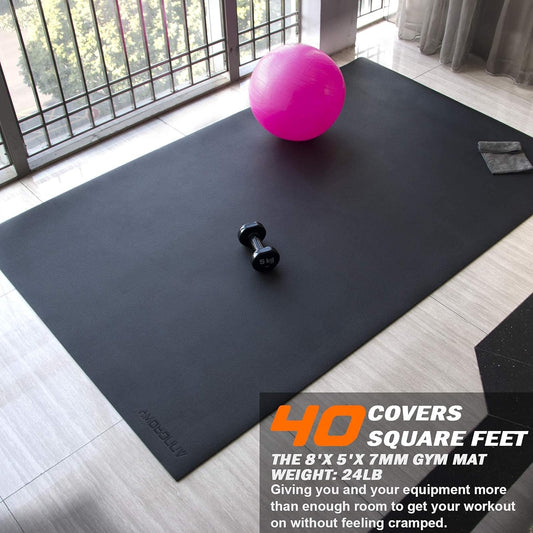 Rubber Mat Under the Pilates Reformers - Personal Hour for Yoga and Meditations