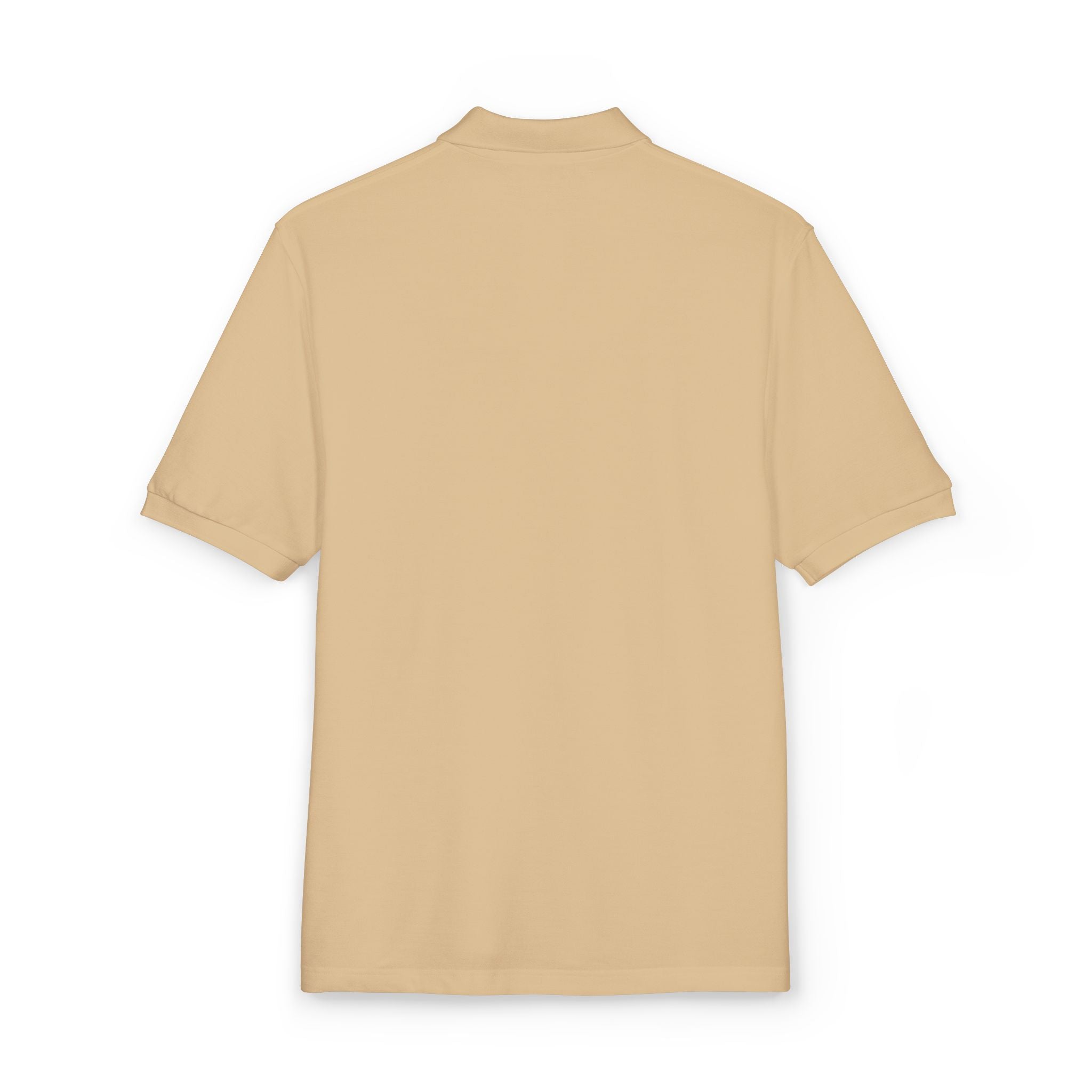Embroidered PersonalHour  Yin Yang  Polo — Beige Classic Collared Shirt