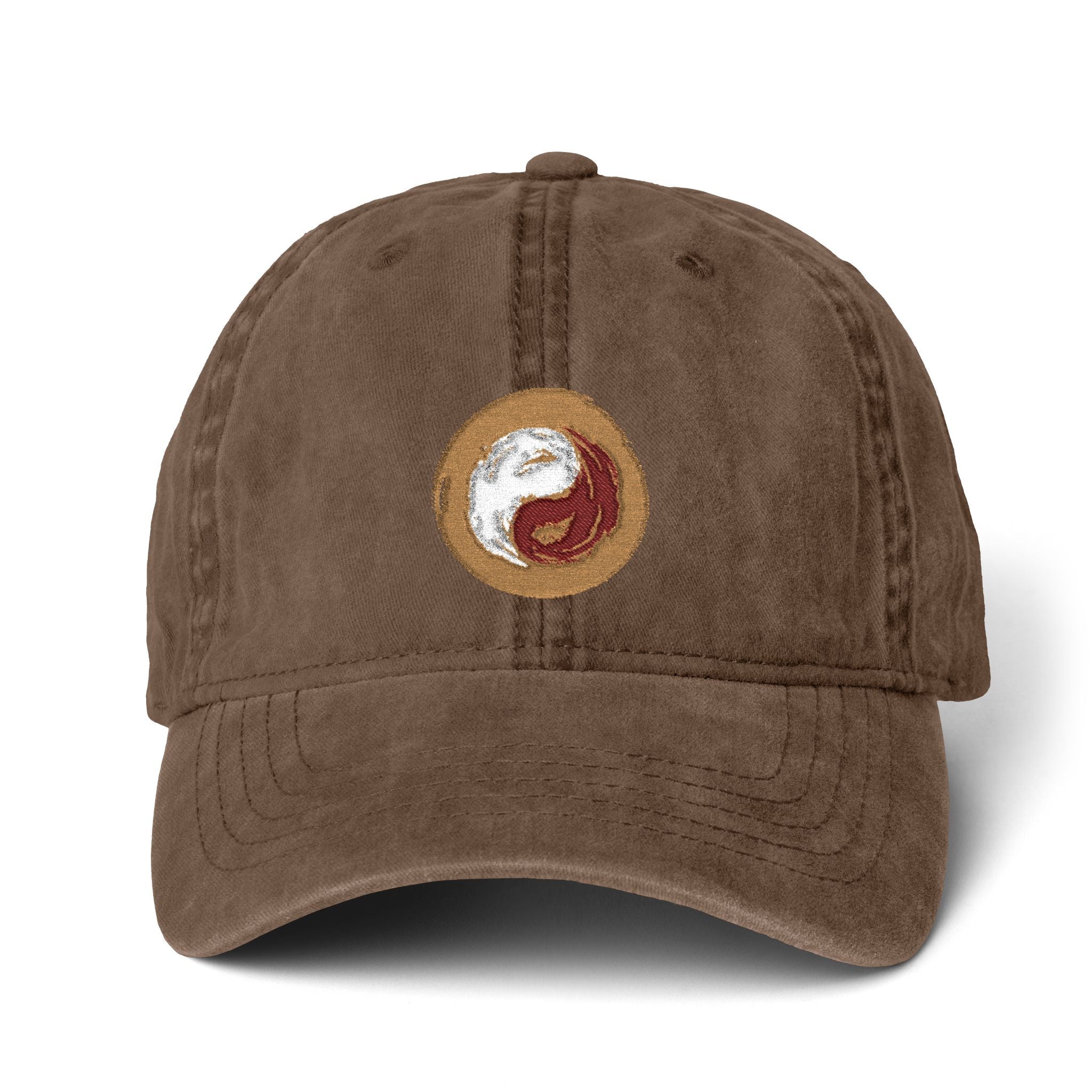 Pigment-Dyed Cap with Fashion Undervisor (Embroidery)