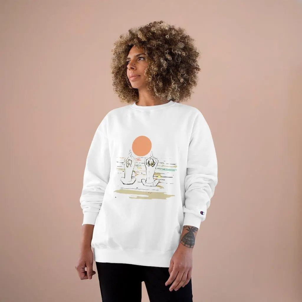 Couple Matching Champion Yoga and Meditation Sweatshirt - Personal Hour for Yoga and Meditations