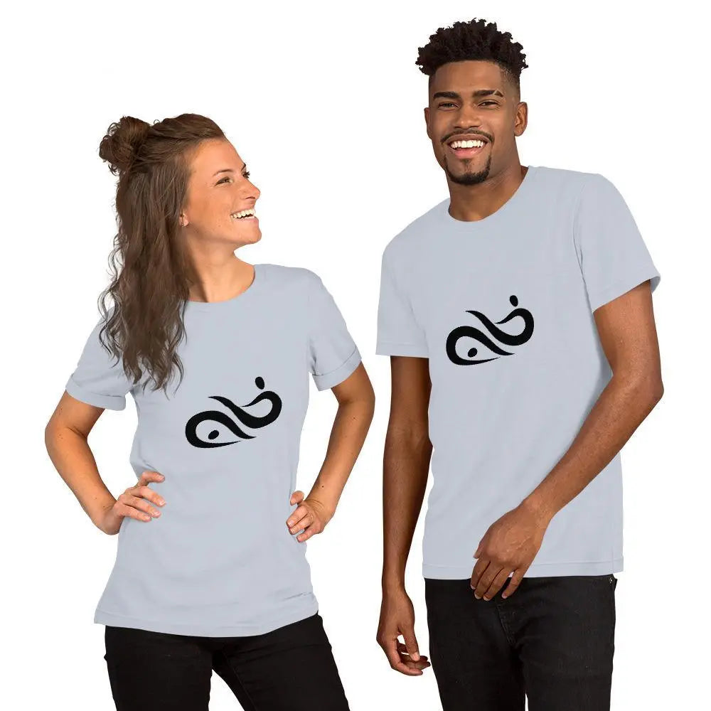 Couple Matching - Short-Sleeve Unisex T-Shirt - Yoga Print - Personal Hour for Yoga and Meditations