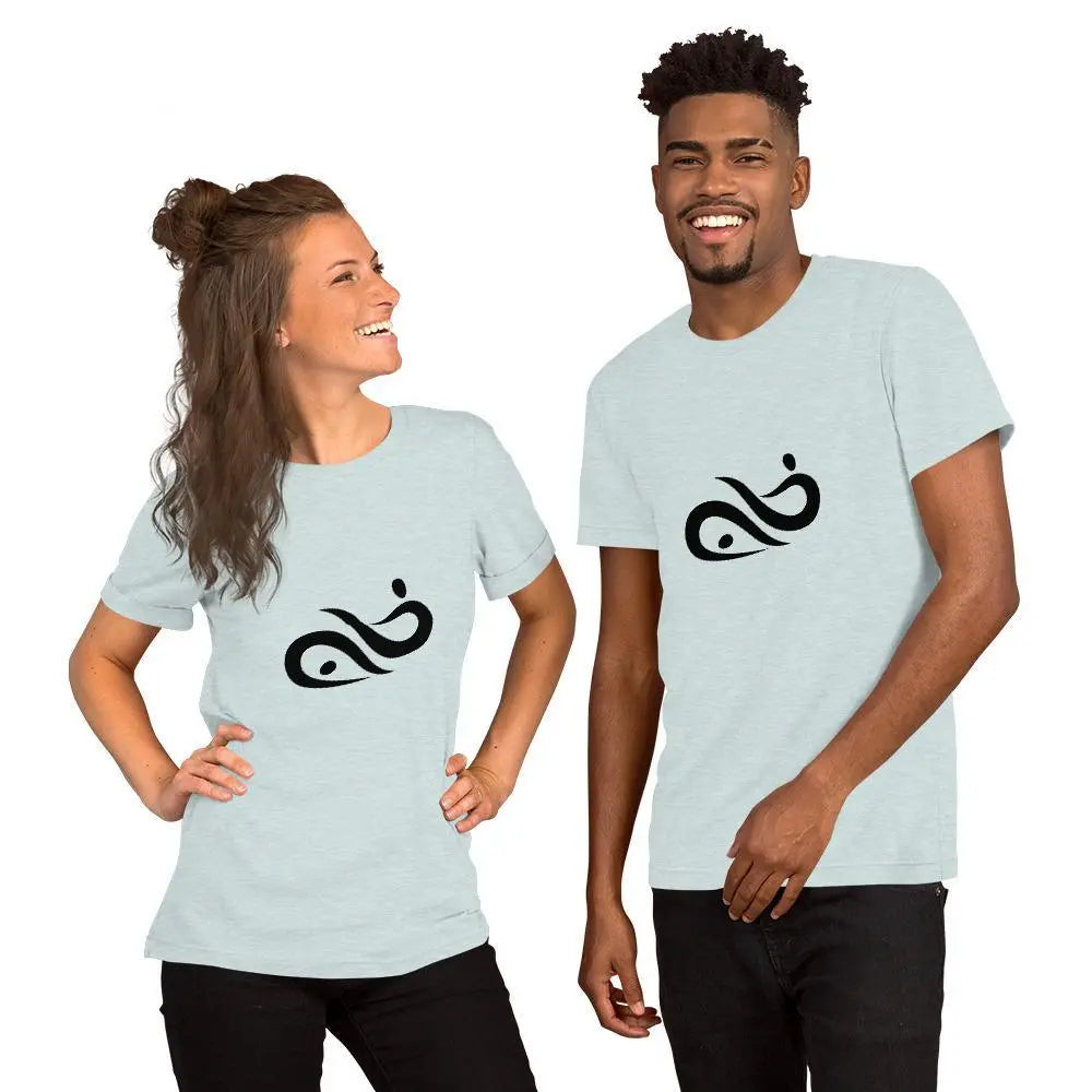 Couple Matching - Short-Sleeve Unisex T-Shirt - Yoga Print - Personal Hour for Yoga and Meditations