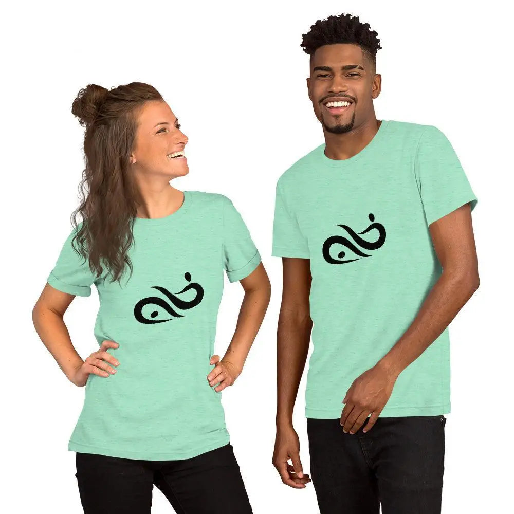 Couple Matching - Short-Sleeve Unisex T-Shirt - Yoga Print - Personal Hour for Yoga and Meditations