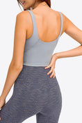 Load image into Gallery viewer, Deep V-Neck Crop Sports and Yoga Bra - Personal Hour for Yoga and Meditations
