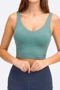 Load image into Gallery viewer, Deep V-Neck Crop Sports and Yoga Bra - Personal Hour for Yoga and Meditations
