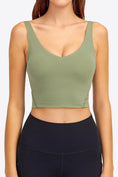 Load image into Gallery viewer, Deep V-Neck Crop Sports and Yoga Bra - Personal Hour for Yoga and Meditations
