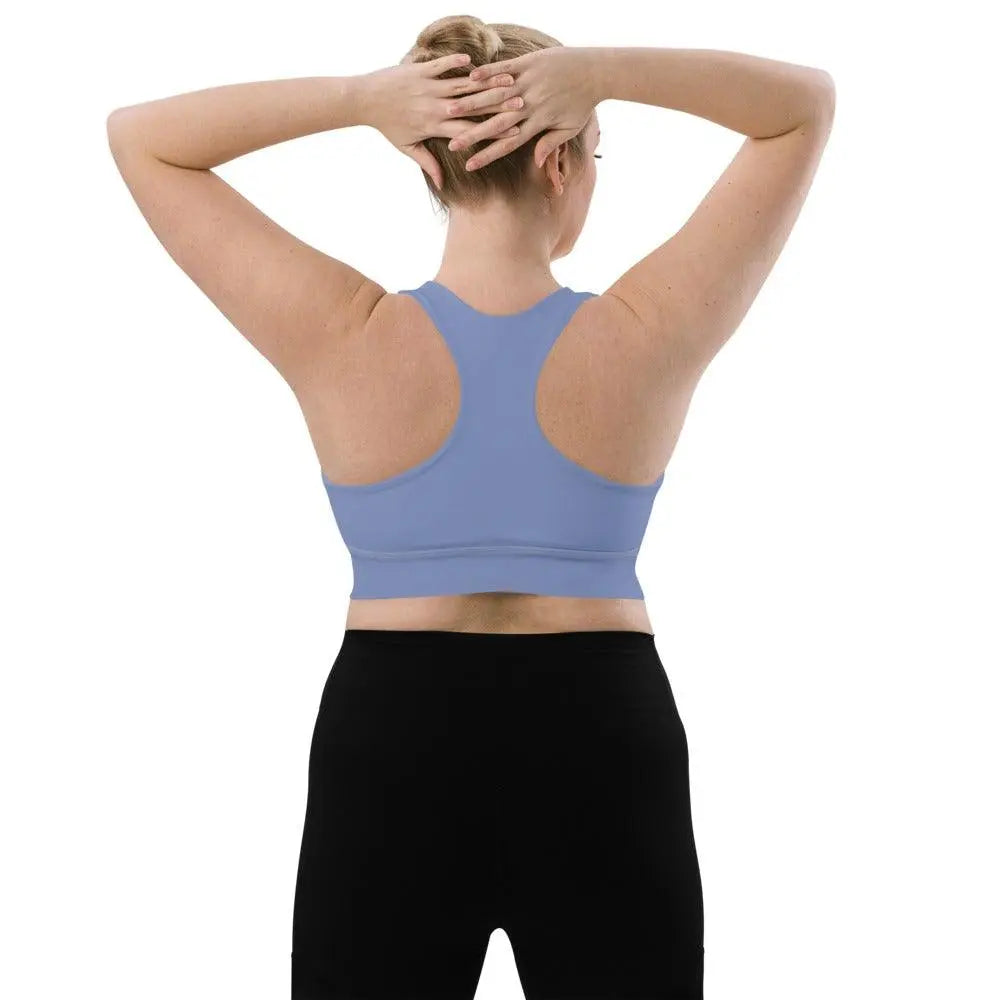 Double-Layered Front Longline Sports and Yoga Bra - Compression Fabric - Personal Hour for Yoga and Meditations