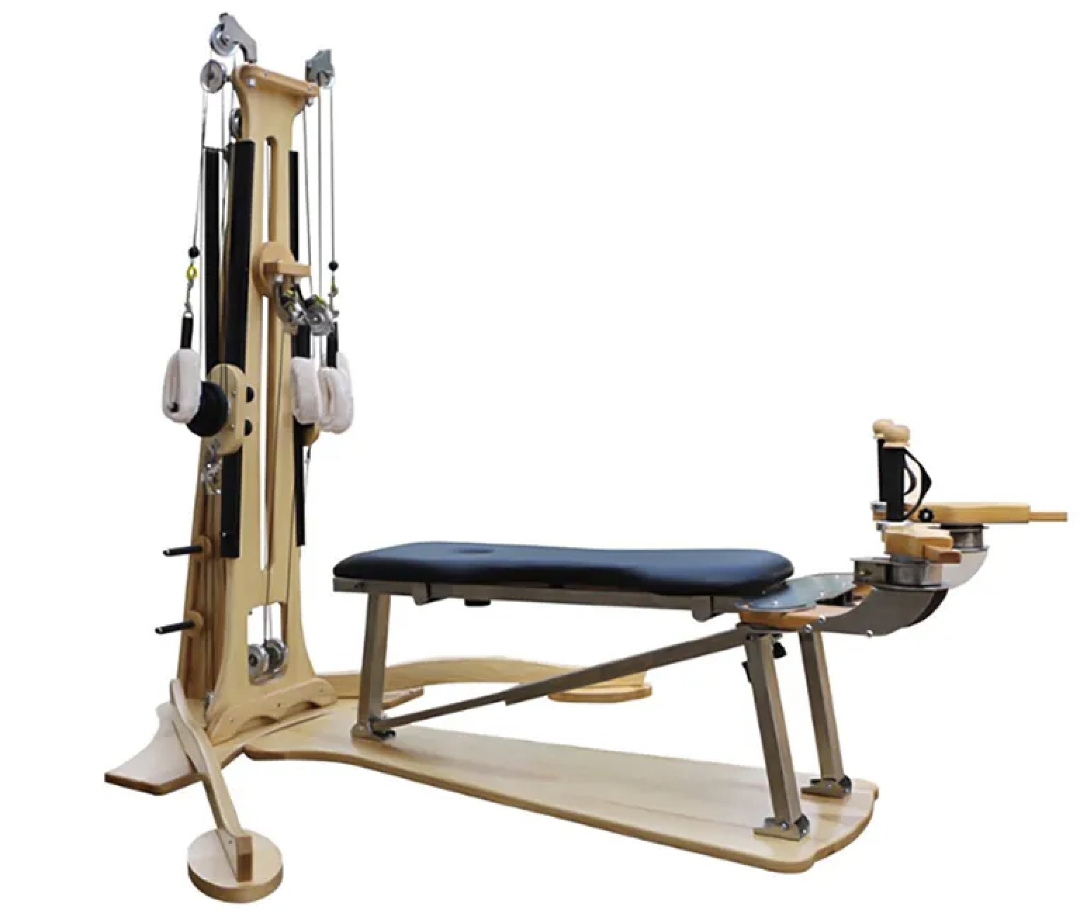 Pulley Tower System and Bench - New Premium Design - Personal Hour for Yoga and Meditations