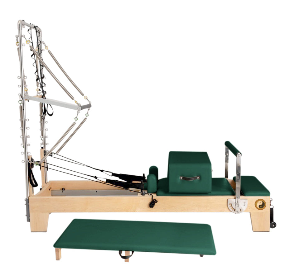 Nano Pro Half Trapeze - Studio Pilates Reformer with Tower - Maple Wood - Personal Hour for Yoga and Meditations