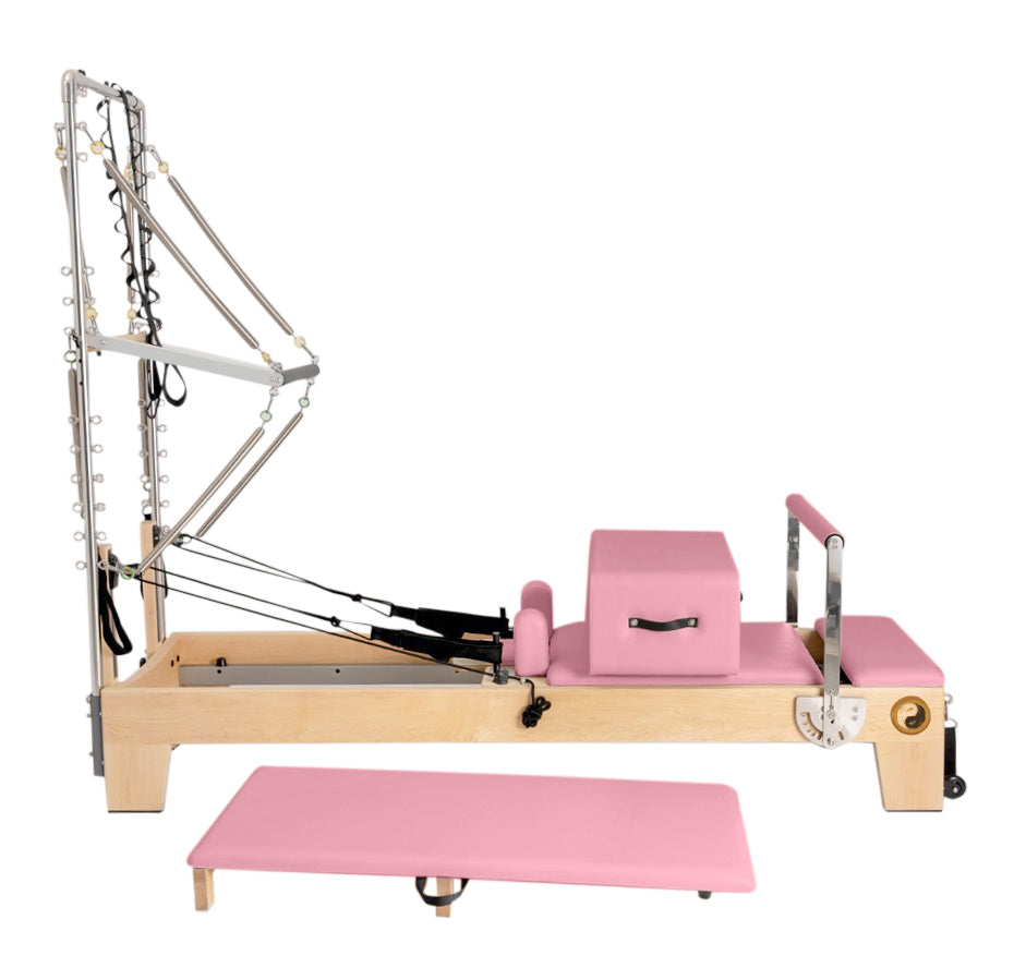 Nano Pro Half Trapeze - Studio Pilates Reformer with Tower - Maple Wood - Personal Hour for Yoga and Meditations