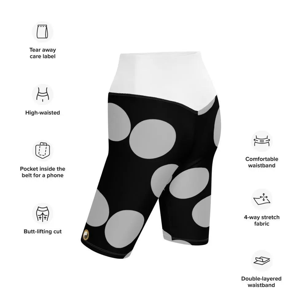 High-Waisted Shorts with Pocket - Personal Hour for Yoga and Meditations