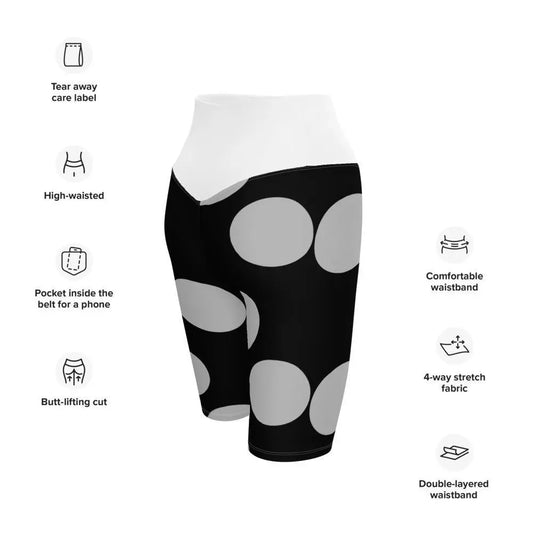 High-Waisted Shorts with Pocket - Personal Hour for Yoga and Meditations