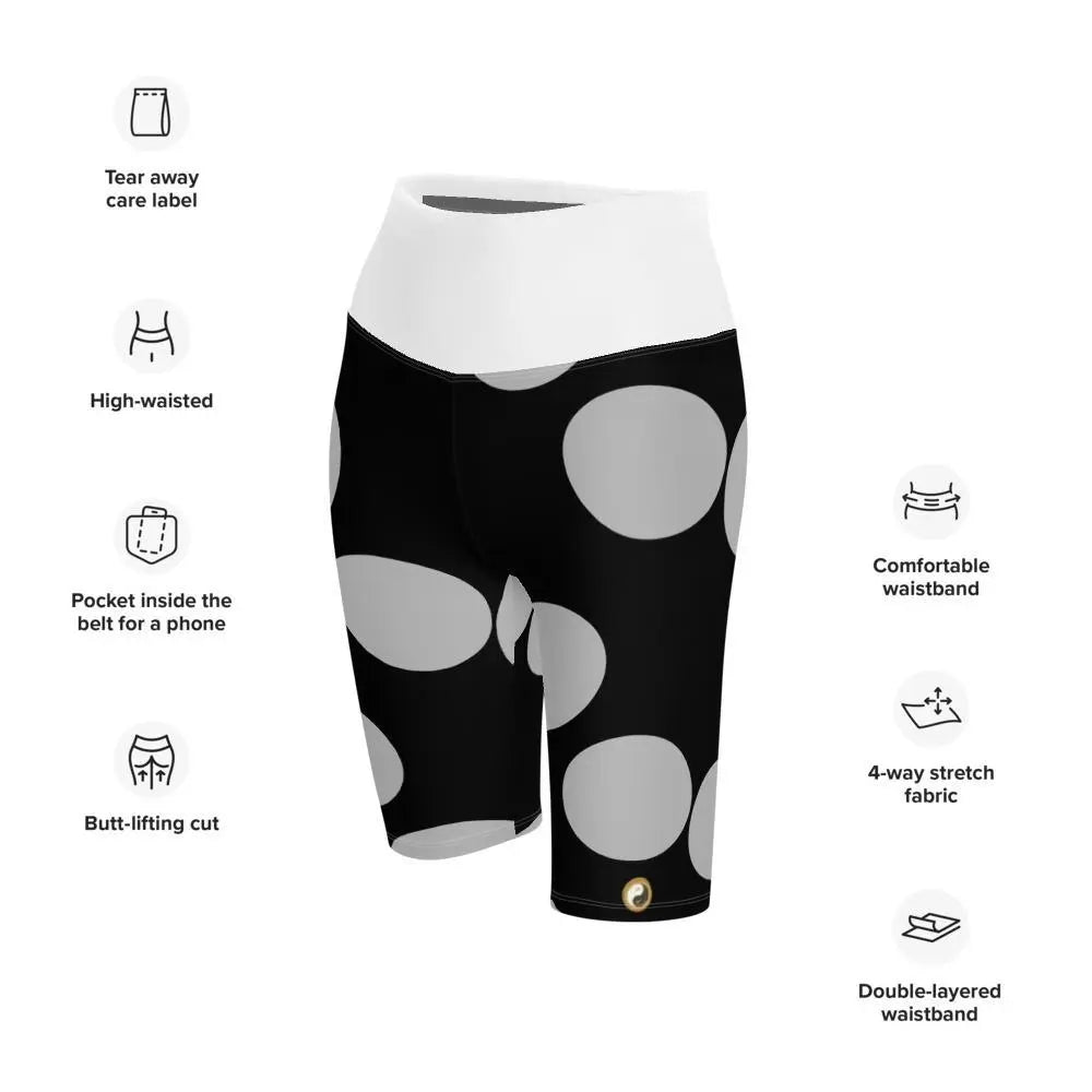 High-Waisted Shorts with Pocket - Personal Hour for Yoga and Meditations