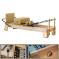 Load image into Gallery viewer, Nano Adjustable -  Studio Pilates Reformer - Oak Wood - Personal Hour for Yoga and Meditations
