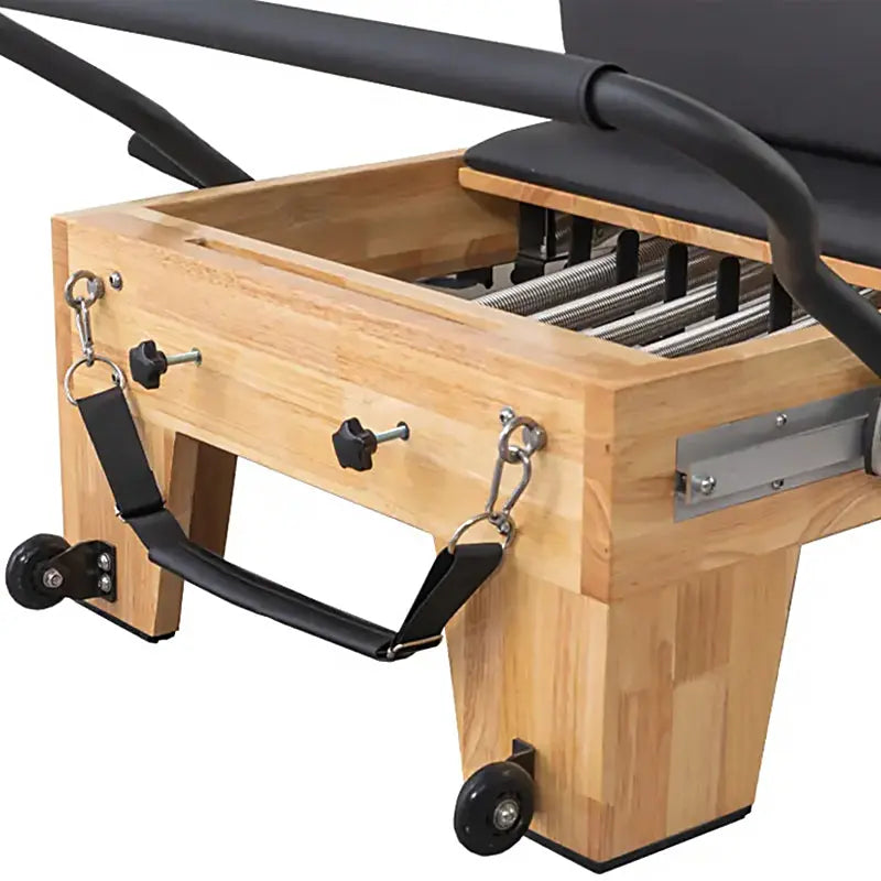 Nano Adjustable -  Studio Pilates Reformer - Oak Wood - Personal Hour for Yoga and Meditations