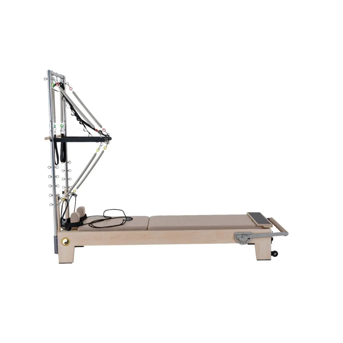 Nano Elite Half Trapeze - Studio Pilates Reformer with Tower - Maple Wood - PersonalHour Premium Pilates Reformers