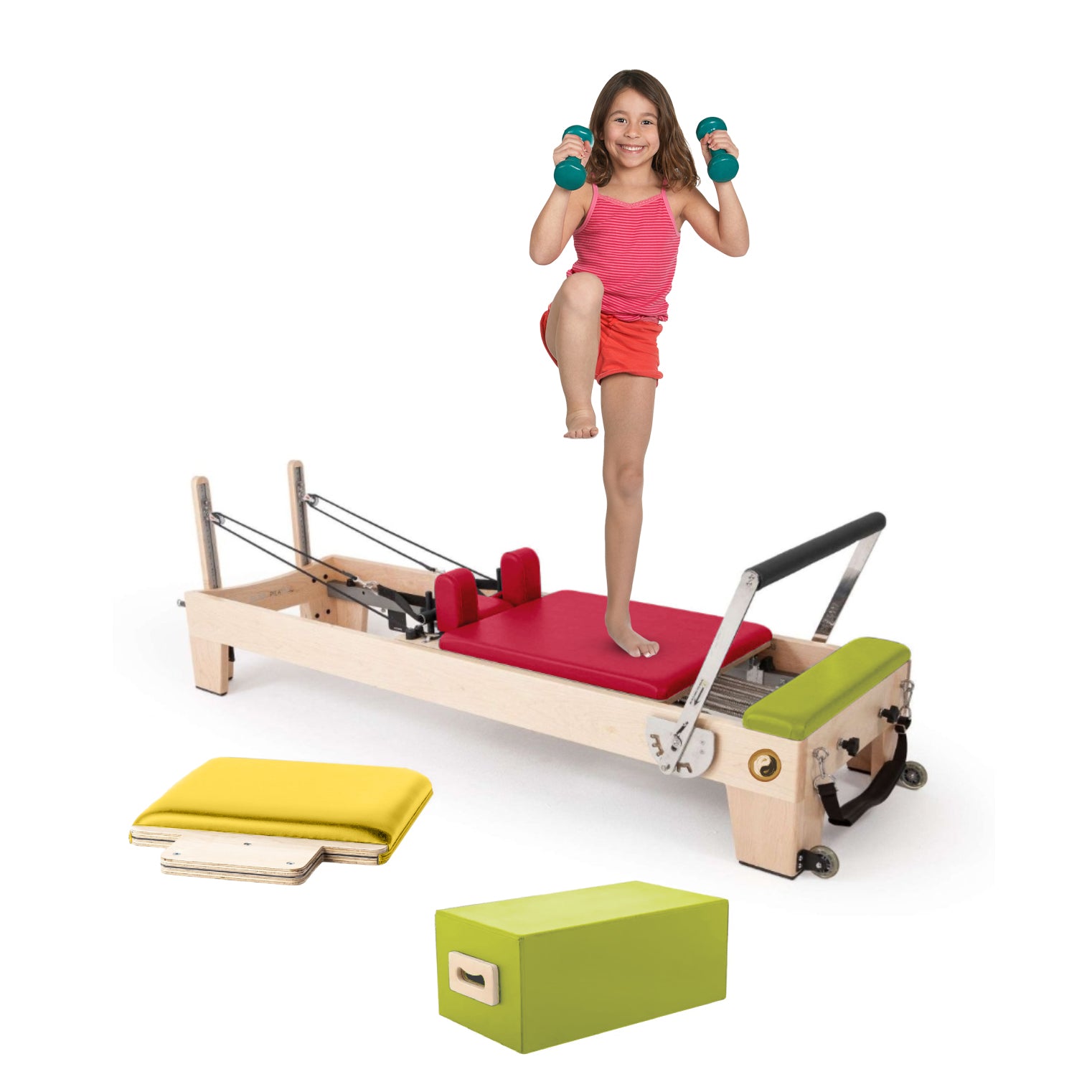 Nano Elite - Juniors Pilates Reformer for Kids - Maple Wood [2024 Model] - Personal Hour for Yoga and Meditations