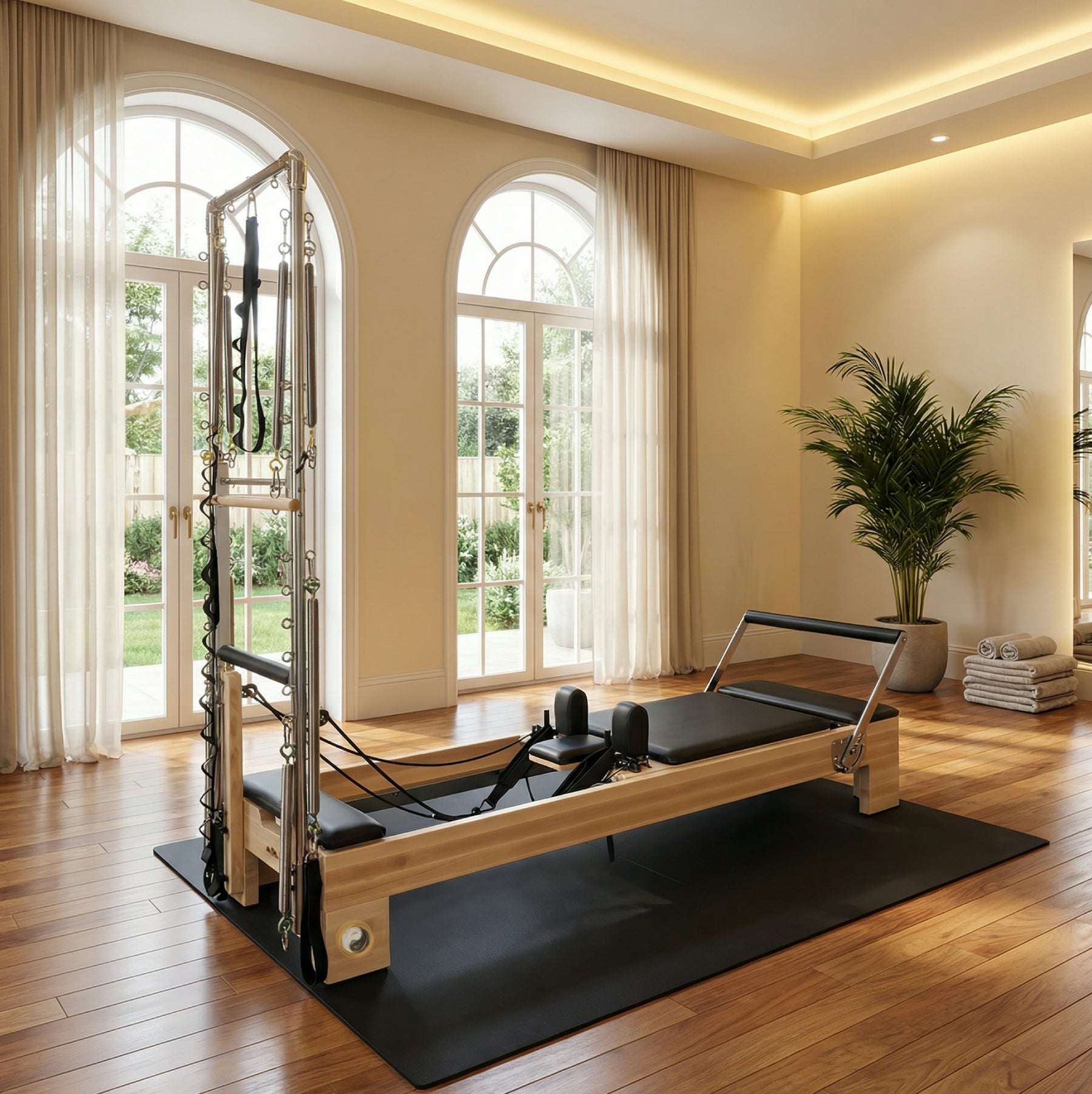 Nano Elite Half Trapeze - Studio Pilates Reformer with Tower