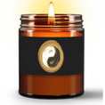 Load image into Gallery viewer, Natural Wax Candle in Amber Jar (9oz) - Personal Hour for Yoga and Meditations
