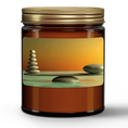 Load image into Gallery viewer, Natural Wax Candle in Amber Jar (9oz) - Personal Hour for Yoga and Meditations
