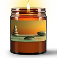 Load image into Gallery viewer, Natural Wax Candle in Amber Jar (9oz) - Personal Hour for Yoga and Meditations
