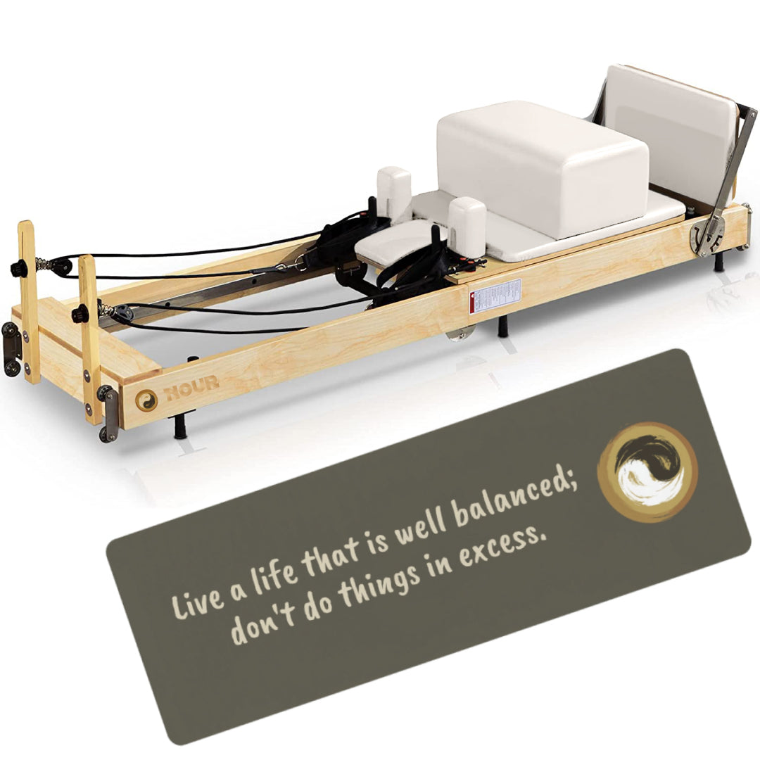 Nour Advanced - Foldable Home Reformer - Enhanced Mist - Personal Hour for Yoga and Meditations