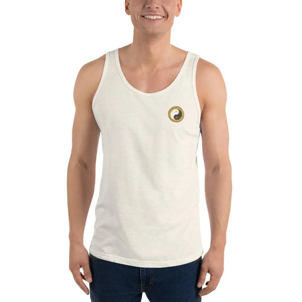 Oatmeal Men's Yoga Tank Top - Personal Hour for Yoga and Meditations