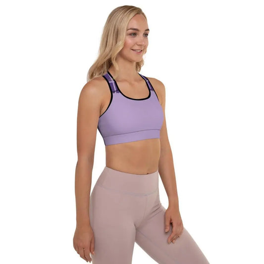 Padded Yoga Bra - Purple Fashionable - Personal Hour for Yoga and Meditations