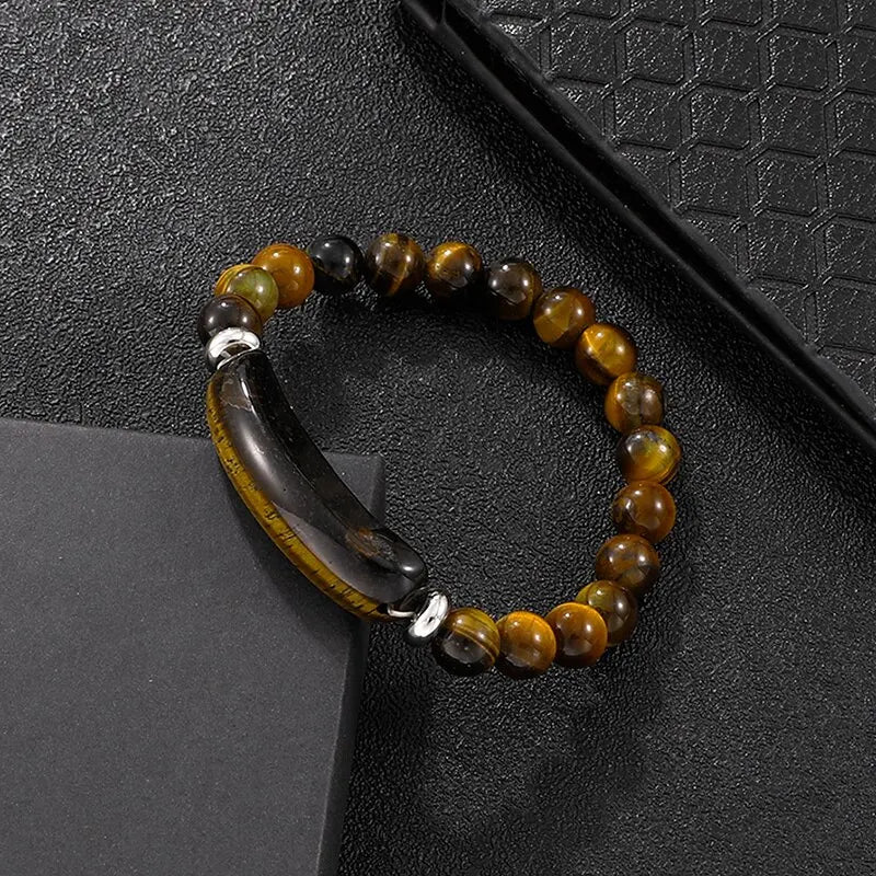 Natural Stone Strand Bracelet 8mm Reiki Healing - Personal Hour for Yoga and Meditations