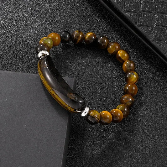 Natural Stone Strand Bracelet 8mm Reiki Healing - Personal Hour for Yoga and Meditations