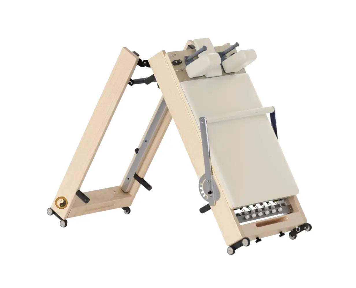 [Showroom Home Reformer Deal] Janet Elite 2.0 - Foldable Pilates Reformer [White] - Personal Hour for Yoga and Meditations