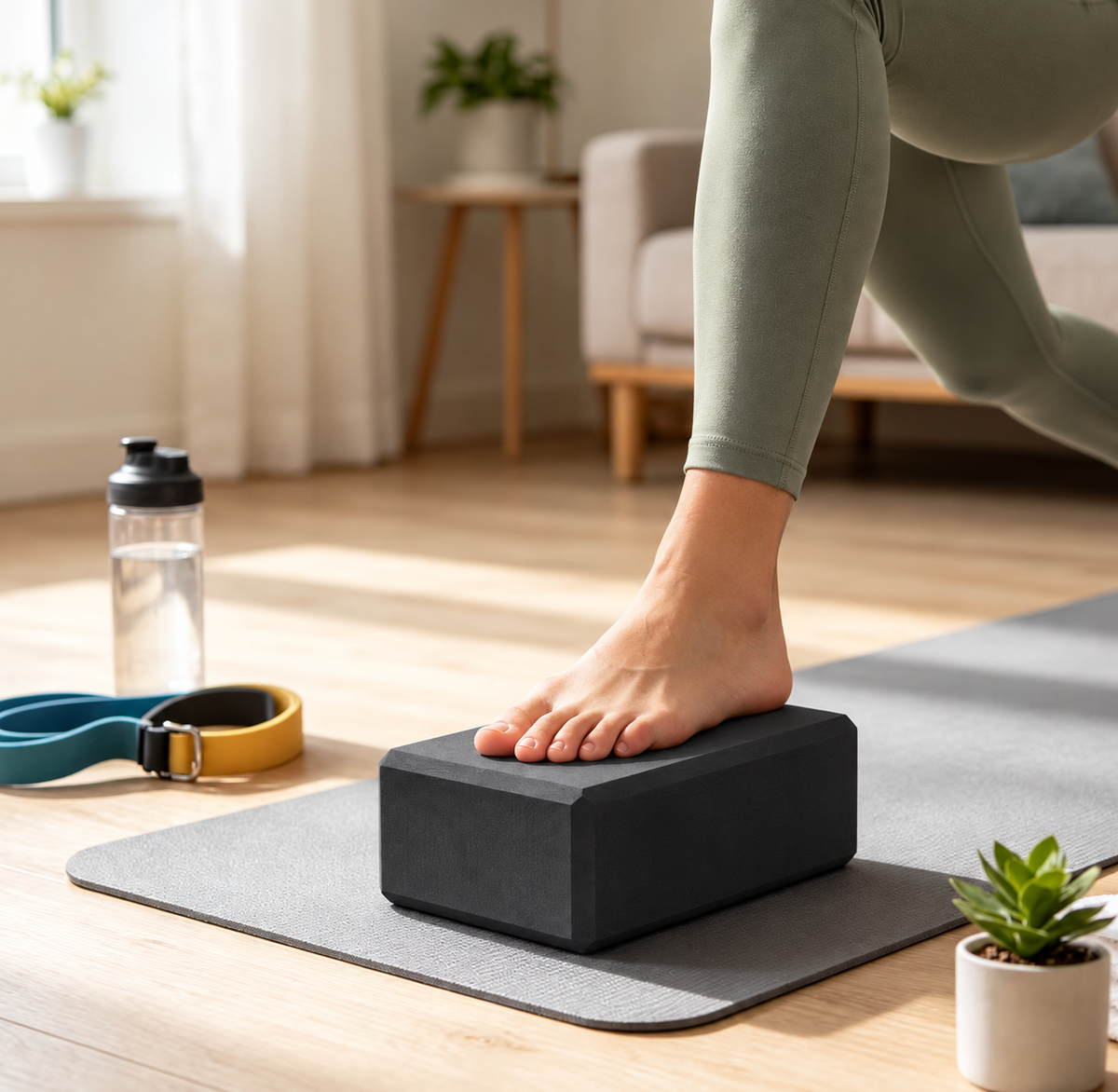 yoga and pilates block