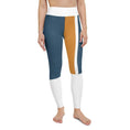 Load image into Gallery viewer, Super soft and stretchy Yoga Leggings - Orange and Blue - Personal Hour for Yoga and Meditations
